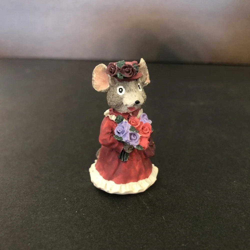 A Birthday to Cherish Christmas Figurines with Tree Mice Holiday Box Resin